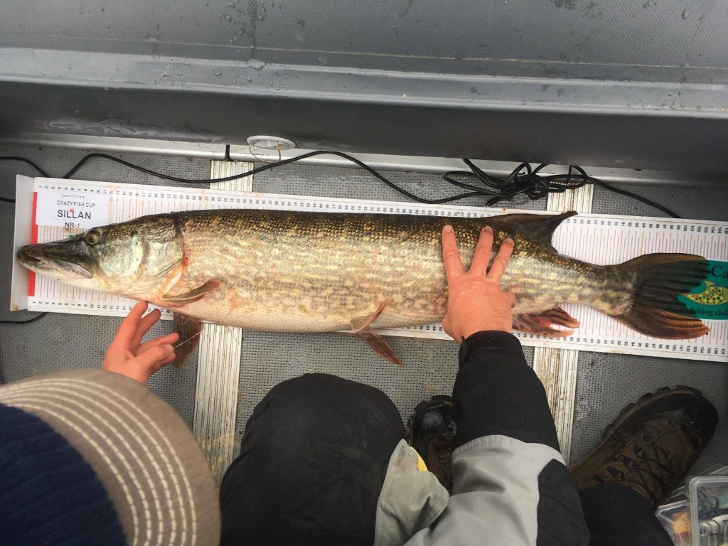 Het was uiteindelijk een snoek van 105 cm lang die de winst opleverde. De vis is ook goed voor de Vangst van de Week.